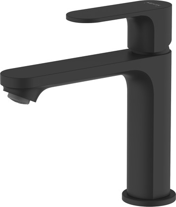 Смеситель для раковины Aquatek Альфа, без донного клапана, матовый чёрный AQ1910MB