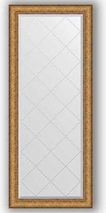 Зеркало Evoform Exclusive-G 640x1530 с гравировкой, в багетной раме 73мм, медный эльдорадо BY 4137