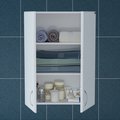 Шкаф Санта Стандарт 600x800x240, подвесной, 2 двери, белый 401010