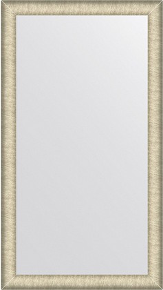 Зеркало Evoform Definite 63x113, в багетной раме, брашированное серебро 59мм BY 7609