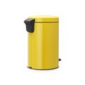 Бак для мусора Brabantia Newicon, 12л, с педалью, жёлтая маргаритка 113567