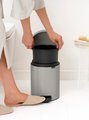 Мусорный бак с педалью Brabantia NewIcon 5л, Soft Grey Мягкий серый 252204