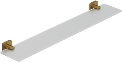 Полка стеклянная Kludi Vela S 600, брашированное золото 25973N0