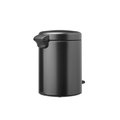 Мусорный бак с педалью Brabantia NewIcon 5л, тёмно-серый 233463
