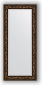 Зеркало Evoform Exclusive 690x1590 с фацетом, в багетной раме 99мм, византия бронза BY 3573