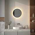Зеркало с окантовкой Defesto Aura d50, LED подсветка, ИК-выключатель, тёплый белый свет DF 2992R