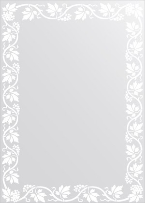 Зеркало для ванной FBS Artistica с орнаментом 50x70см CZ 0759