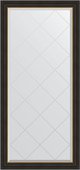 Зеркало Evoform Exclusive-G 740x1560 с гравировкой в багетной раме 71мм, черное дерево с золотом BY 4535