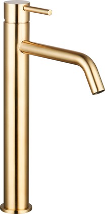 Смеситель для раковины AQUAme Siena, высокий, глянцевое золото AQM6214GG