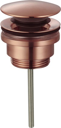 Донный клапан без перелива AQUAme, медь шлифованная AQM7003BC