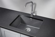 Кухонная мойка Granula 5551, 555x460, универсальный монтаж, кварц, Графит 5551, ГРАФИТ