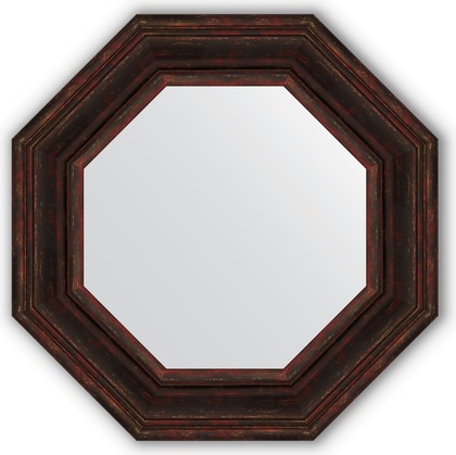Зеркало Evoform Octagon 592x592 в багетной раме 99мм, тёмный прованс BY 3826