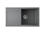 Кухонная мойка Omoikiri Sakaime 78-PL с крылом, оборачиваемая, Tetogranit, платина 4993196
