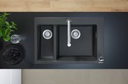 Кухонная мойка со смесителем Hansgrohe 180/450, комбинированная, хром 43220000
