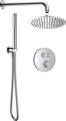 Комплект для душа AQUAme, встраиваемый, термостат, хром AQM8405CR