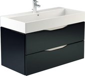 Тумба подвесная с раковиной, 2 ящика 90x45x57см Verona Viva VA104