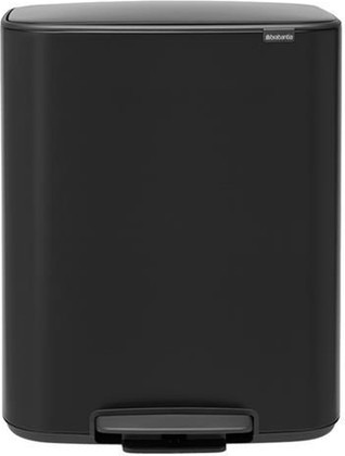 Мусорный бак с педалью Brabantia Bo Pedal Bin 60л, чёрный матовый 211362