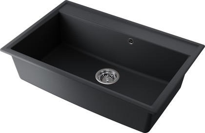 Кухонная мойка Omoikiri Daisen 77-BL, искусственный гранит, чёрный 4993630