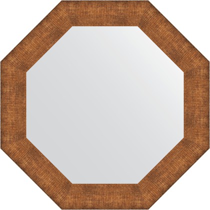 Зеркало Evoform Octagon 710x710 в багетной раме 88мм, медная кольчуга BY 7407