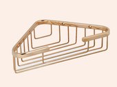 Полочка-решетка угловая 21x21x5см, золото TW Bristol TWBR534oro