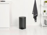 Мусорный бак с педалью Brabantia NewIcon 12л, тёмно-серый 233487