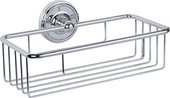 Полочка для ванной TW Bristol прямоугольная 24x14x7см, хром TWBR527cr