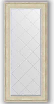 Зеркало Evoform Exclusive-G 680x1580 с гравировкой, в багетной раме 95мм, травлёное серебро BY 4155