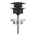Донный клапан Grohe для раковин с переливом, матовый чёрный 1024642430