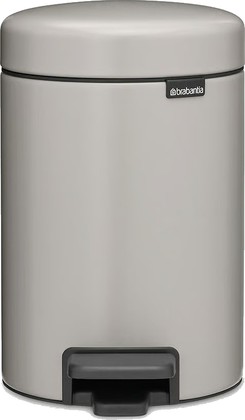 Мусорный бак с педалью Brabantia NewIcon 3л, Soft Grey Мягкий серый 252181