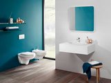Унитаз подвесной Villeroy & Boch O.novo, безободковый, сидение Soft Close, Альпийский белый CeramicPlus 5660HRR1