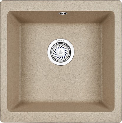 Кухонная мойка Granula 4451, 455x460, универсальный монтаж, кварц, Песок 4451, ПЕСОК