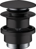 Донный клапан для раковины Hansgrohe Push-open, чёрный матовый 50100670