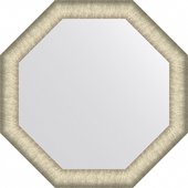 Зеркало Evoform Octagon 60x60, восьмиугольное, в багетной раме, брашированное серебро 59мм BY 7422