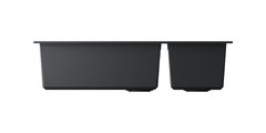 Кухонная мойка Omoikiri Tedori 86-2-LB-BL, две чаши, Tetogranit, чёрный 4993932