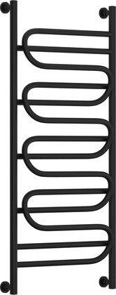 Полотенцесушитель водяной Сунержа Иллюзия+ 1200x600, чёрный матовый 31-0210-1260