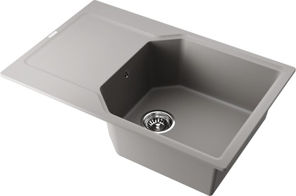 Кухонная мойка Omoikiri Yonaka 78-LB-GR, с крылом, leningrad grey 4993339