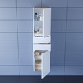 Шкаф-пенал Санта Лондон 400x1500x300, подвесной, белый 524001