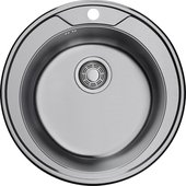 Кухонная мойка Omoikiri Asida 51-IN, круглая, нержавеющая сталь 4993785