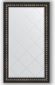 Зеркало Evoform Exclusive-G 750x1290 с гравировкой, в багетной раме 81мм, чёрный ардеко BY 4225