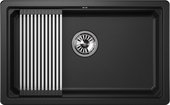 Кухонная мойка Granula Kitchen Space KS-7303U, 730x450, подстольный монтаж, кварц, Чёрный 7303U, ЧЁРНЫЙ