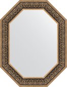 Зеркало Evoform Polygon 690x890 в багетной раме 101мм, вензель серебряный BY 7239