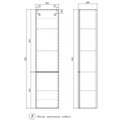 Шкаф Velvex Edge 350 навесной, графит pp.EDG.35 графит