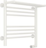 Полотенцесушитель электрический Сунержа Богема 2.0, с полкой, 500x500, МЭМ справа, белый 12-5207-5050