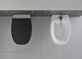 Унитаз подвесной GSI Modo 520, Swirlflush безободковый, Ardesia matt чёрный матовый 9816FR226