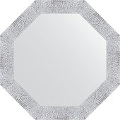 Зеркало Evoform Octagon 630x630 в багетной раме 70мм, чеканка белая BY 3869