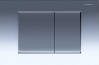 Кнопка управления Aquatek, прямоугольная, клавиши квадратные, хром глянцевый KDI-0000010