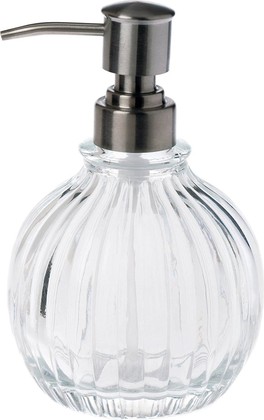 Дозатор для жидкого мыла Spirella Quartz настольный, стекло, прозрачный 4007332
