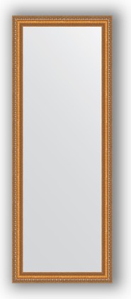 Зеркало Evoform Definite 550x1450 в багетной раме 60мм, золотые бусы на бронзе BY 3106