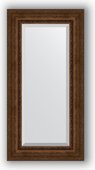 Зеркало Evoform Exclusive 620x1220 с фацетом, в багетной раме 120мм, состаренная бронза с орнаментом BY 3507
