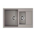 Кухонная мойка Omoikiri Daisen 78-2-GR, с крылом, leningrad grey 4993332